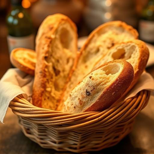 Una cesta de pan crujiente con aceite de oliva virgen extra, un detalle que ofrece El Rinc&oacute;n Ib&eacute;rico a sus clientes.